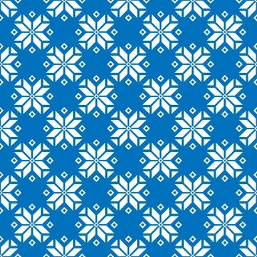 Abstract graphic ethnic pattern in blue and white. Stock Illustration