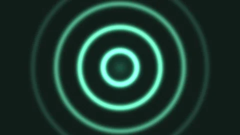 Abstract graphic with glowing circles on a dark background Stock Footage 339327809