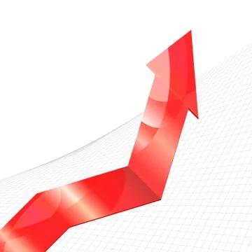 Abstract graphic of growth, vector illustration. Stock Illustration