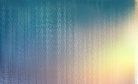 Abstract graphic illustration of binary code flying at gradient background イラスト素材