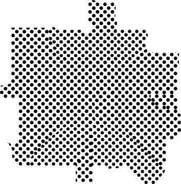 Abstract Graphic Illustration Featuring a Structured Dotted Pattern on a Pl.. Stock Illustration