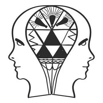 Abstract Graphic Innovative Virtual Stock Illustration