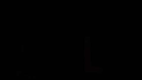Abstract Graphic Light Shapes L Flickering On Black Background 2 Stock Footage 328229545