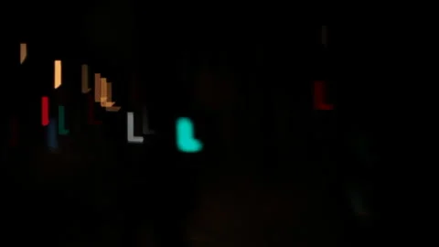 Abstract Graphic Light Shapes L Flickering On Black Background Stock Footage 328230536