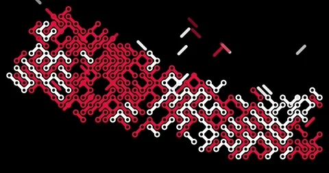 Abstract Graphic Lines Creating Map of Nepal Stock Footage 327645181