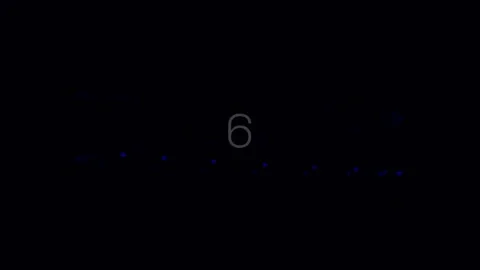 Abstract graphic of number nine glowing against dark backdrop | Minimal cou.. Stock Footage 342204331