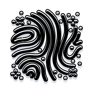Abstract graphic pattern creating flowing movement background Stock Illustration