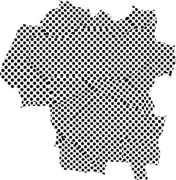 Abstract Graphic Pattern Featuring A Black Dotted Halftone Texture On A Whi.. 스톡 일러스트