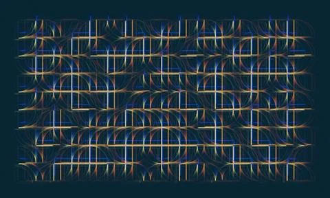 Abstract graphic poster Stock Illustration