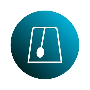 Abstract graphic representation of a pendulum inside a geometric shape on a.. Stock Illustration