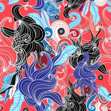 Abstract graphic seamless pattern Stock Illustration