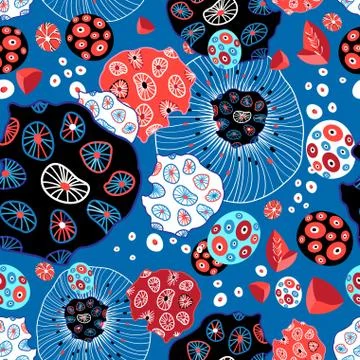 Abstract graphic seamless pattern Stock Illustration