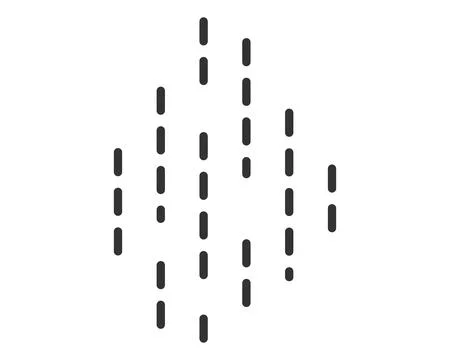 Abstract graphic with vertical dashes. Minimalist design, suitable for back.. イラスト素材