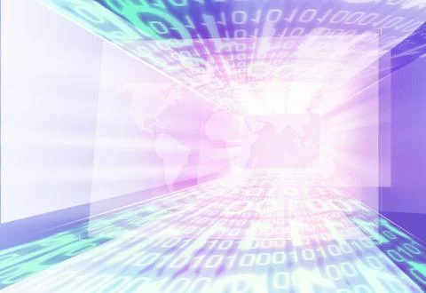 Abstract Graphical Digital Screen イラスト素材