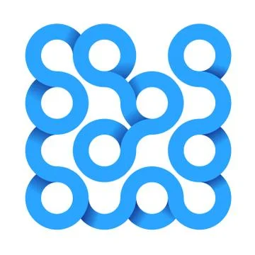 Abstract graphical element from circles Stock Illustration