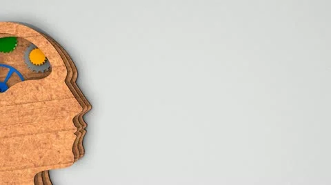 Abstract graphical of human thought. Stock Footage 11285032