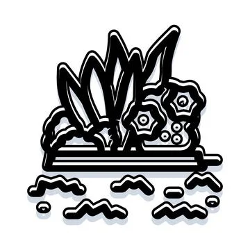 Abstract graphical icon representing a famous building イラスト素材
