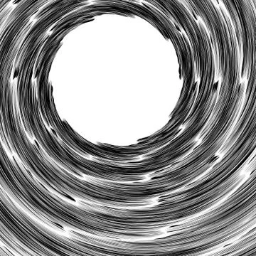 Abstract graphics with circular spiral distortion. Pattern of rotating radial Stock Illustration