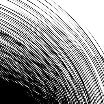 Abstract graphics with circular spiral distortion. Pattern of rotating radial Illustrazione stock