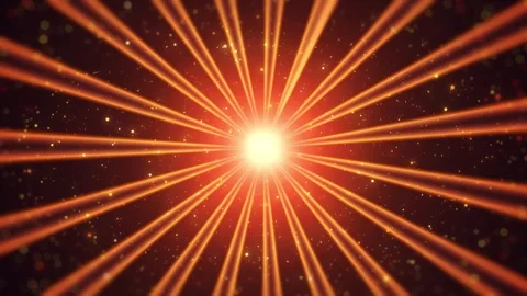 Abstract graphics, an explosion or orange rays radiating from the center. Vídeos de archivo 295262707