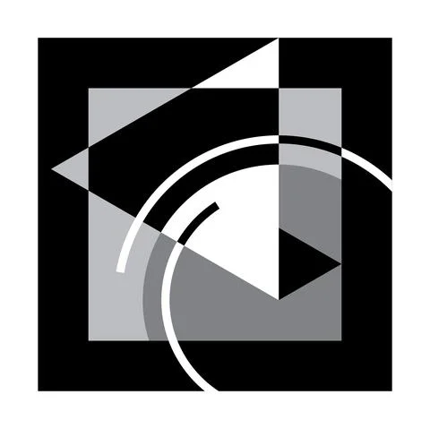 Abstract graphics for interior decoration, composition of geometric shapes fo Stock Illustration