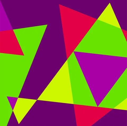 Abstract graphics for interior decoration, composition of geometric shapes fo Illustrazione stock