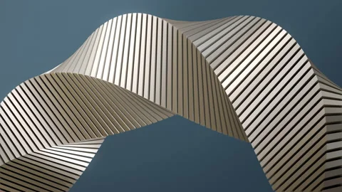 Abstract graphics minimal Motion Design. White Minimal Background. Endless loop Stock Footage 141624524