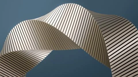 Abstract graphics minimal Motion Design. White Minimal Background. Endless loop Stock Illustration