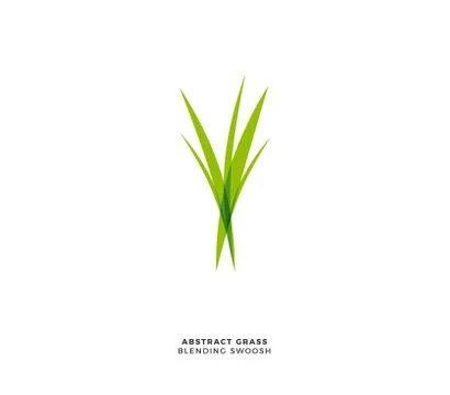 Abstract Grass Logo. Isolated Vector Illustration Stock Illustration
