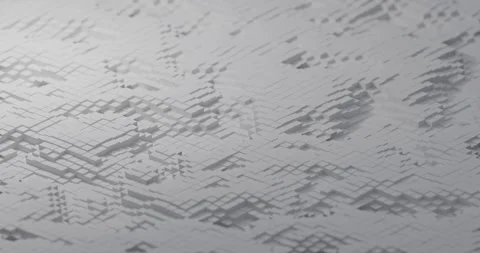 Abstract gray 3d geometric tiled surface background looping 3d animation Stock Footage 334656020