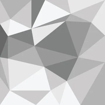 Abstract gray 3d interior with polygonal pattern on the wall Stock Illustration