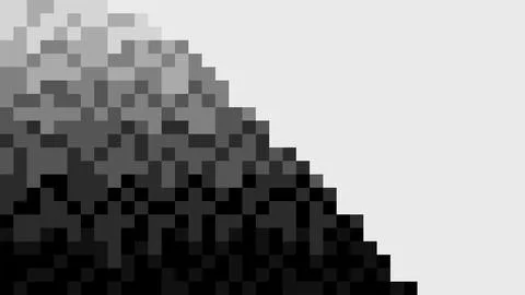 Abstract gray and black pixel art background. Illustrazione stock