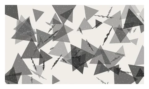 Abstract gray and white background, dynamic pattern with layered triangles .. Illustrazione stock