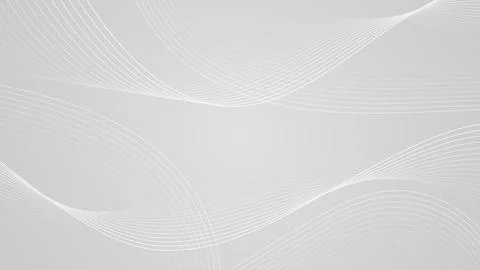 Abstract Gray and White Background with Parallel Flowing Lines Stock Illustration