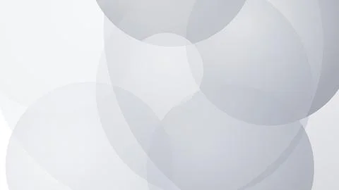 Abstract gray and white circles with soft overlapping effect Stock Illustration