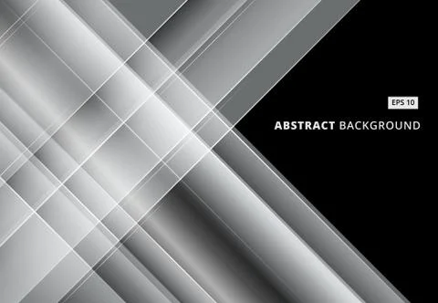 Abstract gray and white image that depicts technology with overlapping diagon イラスト素材