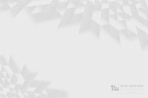 Abstract gray and white triangles pattern design for technology design 스톡 일러스트