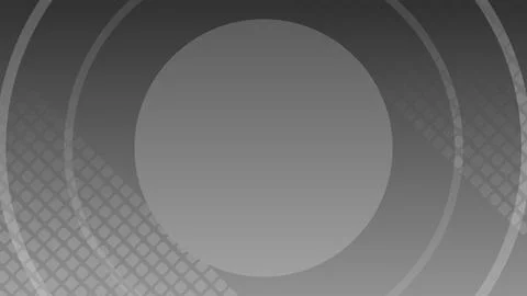 Abstract Gray Background with Circular Patterns and Geometric Designs Stock Illustration