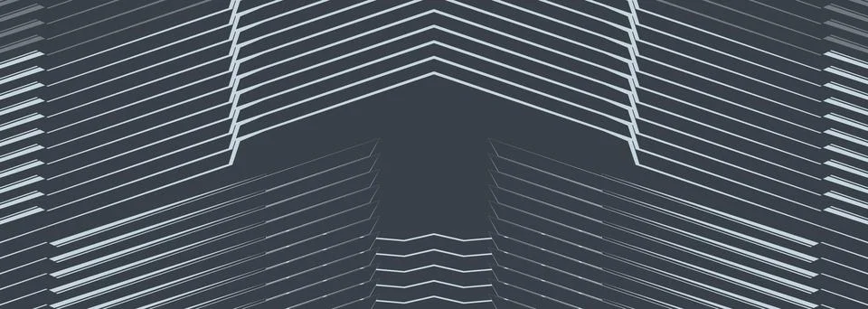 Abstract gray background with futuristic dynamic light grey halftone lines. Stock Illustration