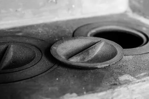 Abstract gray background hatch open oven toned design pattern Stock Photos