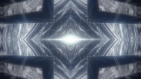 Abstract gray background of kaleidoscope effect. 動画素材 82514057