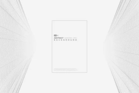 Abstract gray blending line 3d cover vector decoration for artwork. Stock Illustration