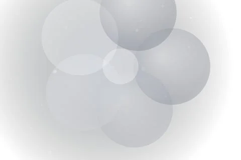 Abstract gray circles floating on a light background 写真素材