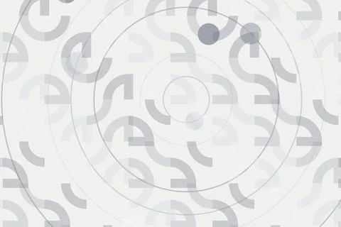 Abstract gray circular pattern with waves and lines Stock Photos