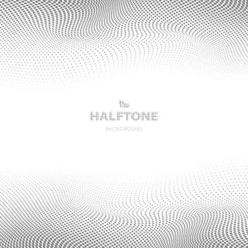 Abstract gray color of circle dots pattern halftone background. Stock Illustration