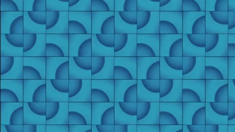 Abstract Gray color circles shape lines blue background Stock Footage 260178944