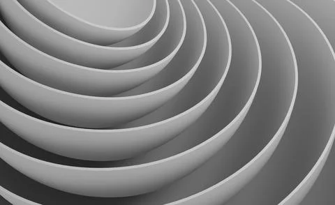 Abstract gray concentric circles background Stock Illustration