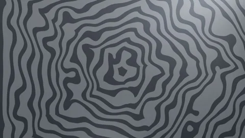 Abstract Gray Contour Pattern Flowing in Looping Wavy Motion Video stock 333983079