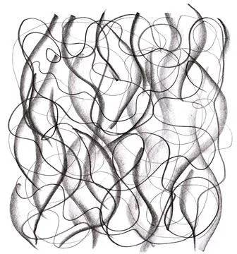 Abstract Gray Crayon Drawing. Hand Drawn Background Texture. Stock Illustration