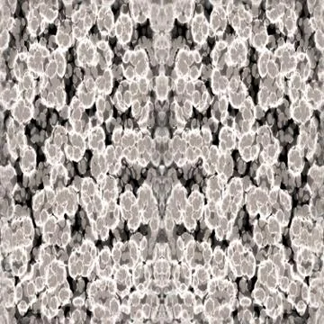 Abstract gray digitally rendered pattern resembling brain matter Stock Illustration